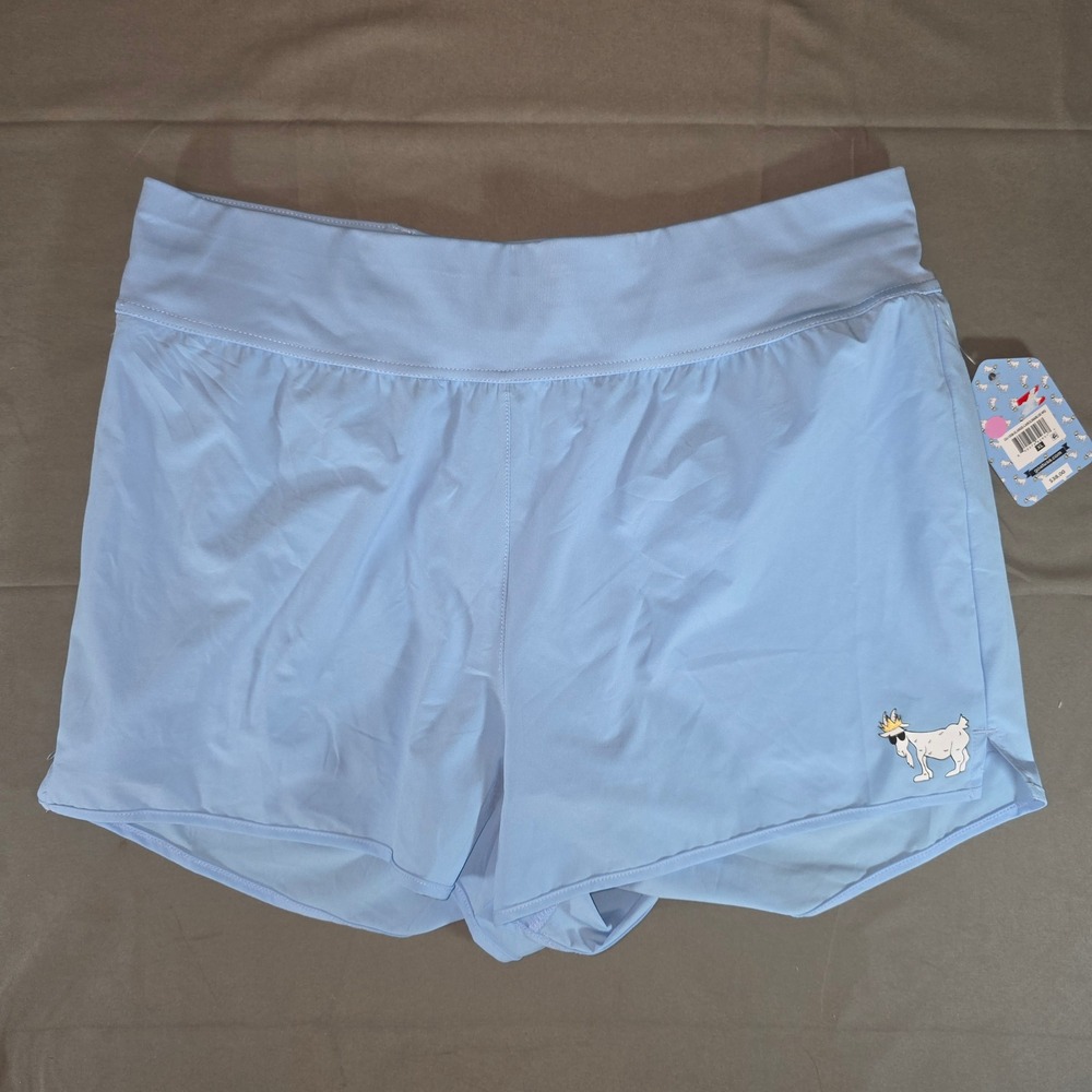 Goat USA Womens Carolina Blue Athletic Running Shorts XL GU-1509-XLARGE